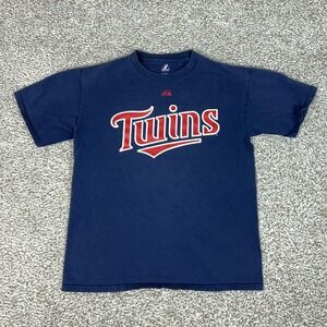 Minnesota Twins Shirt Mens Medium Navy MLB Baseball Denard Span 2 Majestic Tee